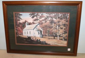 Limited Edition Print of Church Signed Lower Right