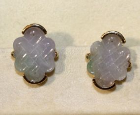 14K Jade Earrings 14K jade earrings