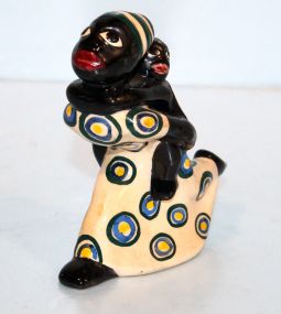 Shearwater Figurine of Woman With Child on Shoulder