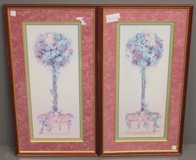 Pair of Contemporary Prints of Plants