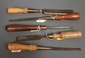 Five Vintage Chisels