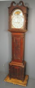 Mahogany Tall Case Clock Circa 1790