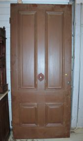 19th Century Painted Four Panel Interior Door