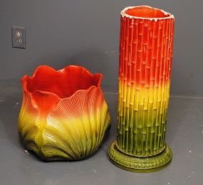 20th Century English Majolica Jardiniere With