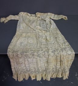 19th Century Hand Made Lace Dress