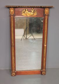 20th Century Classical Mirror with Applied Gold Le