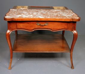 Large French Provincial Marble Top Table/Planter