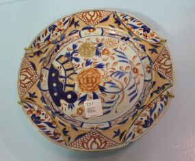 Mason's "Peony and Fence" Ironstone Plate