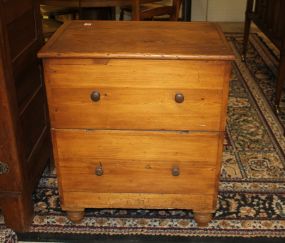 Early Primitive Pine Chamber Cabinet