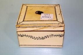 Vintage Ivory Veneer Box