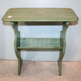 Painted Green Magazine Table