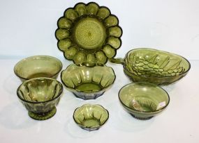 Six Green Dishes