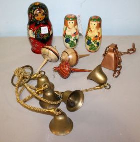 Three Nesting Dolls & Bell