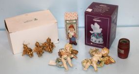 Angels, Musical Bisque Bird & Whimsical Figurine