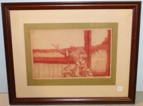 3/10 Engraving Signed Richard Mills