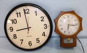 Westclox Wall Clock & United Electric Wall Clock