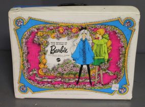  1968 The World of Barbie Case with Barbie, Ken and Clothes Description: 1968 The World of Barbie Case with Barbie, Ken and Clothes