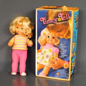  1970 Mattel Timey Tell Doll Description: 1970 Mattel Timey Tell Doll 17"h