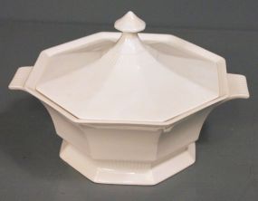  Independence Ironstone Covered Bowl Description: Independence Ironstone Covered Bowl, 7" h.
