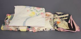  Four Twin Size Vintage Quilts Description: Four Twin Size Vintage Quilts