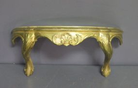  Small Gold Wall Shelf Description: Small Gold Wall Shelf; 15" w., 7" d.