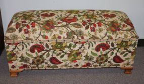  Camel Top Upholstered Trunk Camel Top Upholstered Trunk; 19" h., 44" w.