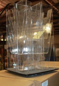  Group of Nineteen Brochure Holders on a Spinning Base Group of Nineteen Brochure Holders on a Spinning Base