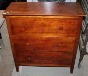  Contemporary Chest of Drawers Contemporary Chest of Drawers, three drawers; 31" w., 33 1/2" h.