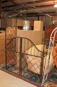  Black Metal Arch with Gate Black Metal Arch with Gate