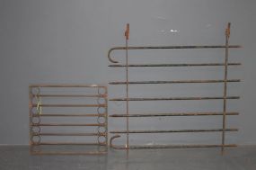  Two Miscellaneous Iron Pieces Largest: 30"h., 31"w