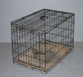 Metal Dog Crate 21"h., 19"w., 30"d