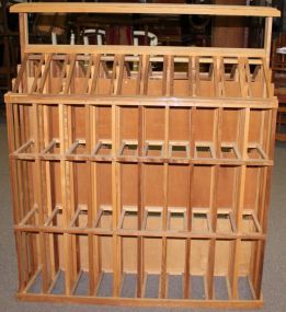  Wine Rack with Chopping Block Top Wine Rack with Chopping Block Top; 47 1/2" w., 26 1/2" d., 55" h.