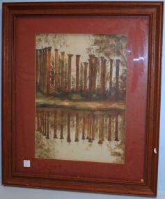  Watercolor of Ruins Watercolor of Ruins; 23 1/2" w., 27 1/2" h.