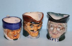  Three Made in Japan head Mugs Three Made in Japan head Mugs; 3 1/2" h.