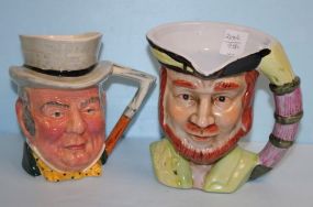 Pirate Character Mug and Mr. John Bull Mug Pirate Character Mug (5 1/2" h.) and Mr. John Bull Mug (4 1/2" h.)