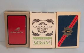  Group of Playing Cards Group of Playing Cards, TWO deck of cards, Gemaco cards, Air Atlanta deck of cards