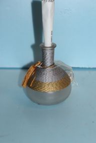  Zen Frosted Oil Lamp 4 1/2" h.