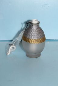  Zen Frosted Oil Lamp 4 1/2" h.
