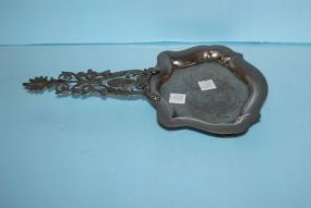  Footed Plated Made in Italy Tray with Handles