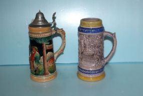  Ornate Ceramic Germans Stein 11 1/2" h.