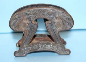  Rusted Iron Art Nouveaux Bookends