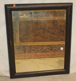  Large Bevel Glass Mahogany Mirror Large Bevel Glass Mahogany Mirror; 29" w., 36" h.