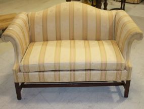  Chinese Chippendale Camel Back Settee Chinese Chippendale Camel Back Settee, 35"h., 56"L., 32"d.