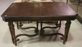  Depression Era Dining Table one leaf, 12"leaf, 58"w., 41"d., 31"h.
