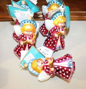  Radko Ornaments Five Christopher Radko Pi Beta Phi Ornaments