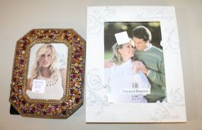  Anniversary Frame 25th Anniversary Frame 7 1/2" w., 9 1/2" h.; Color Glass Frame 6" w., 7" h.