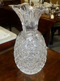  Waterford Cut Crystal Pineapple Hospitality Vase Waterford cut crystal pineapple hospitality vase with Waterford and "Christy McGrath" signatures - 12"h.