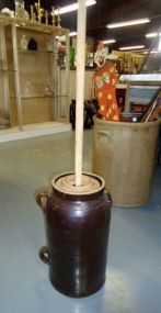  3 Handle Brown Churn 3 Handle Brown Churn 16" h.