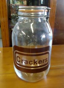  Cracker Jar Cracker Jar 10 1/2" h.