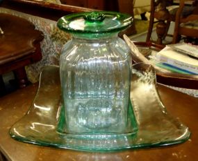  Jar with Lid and Plate Jar with lid and plate